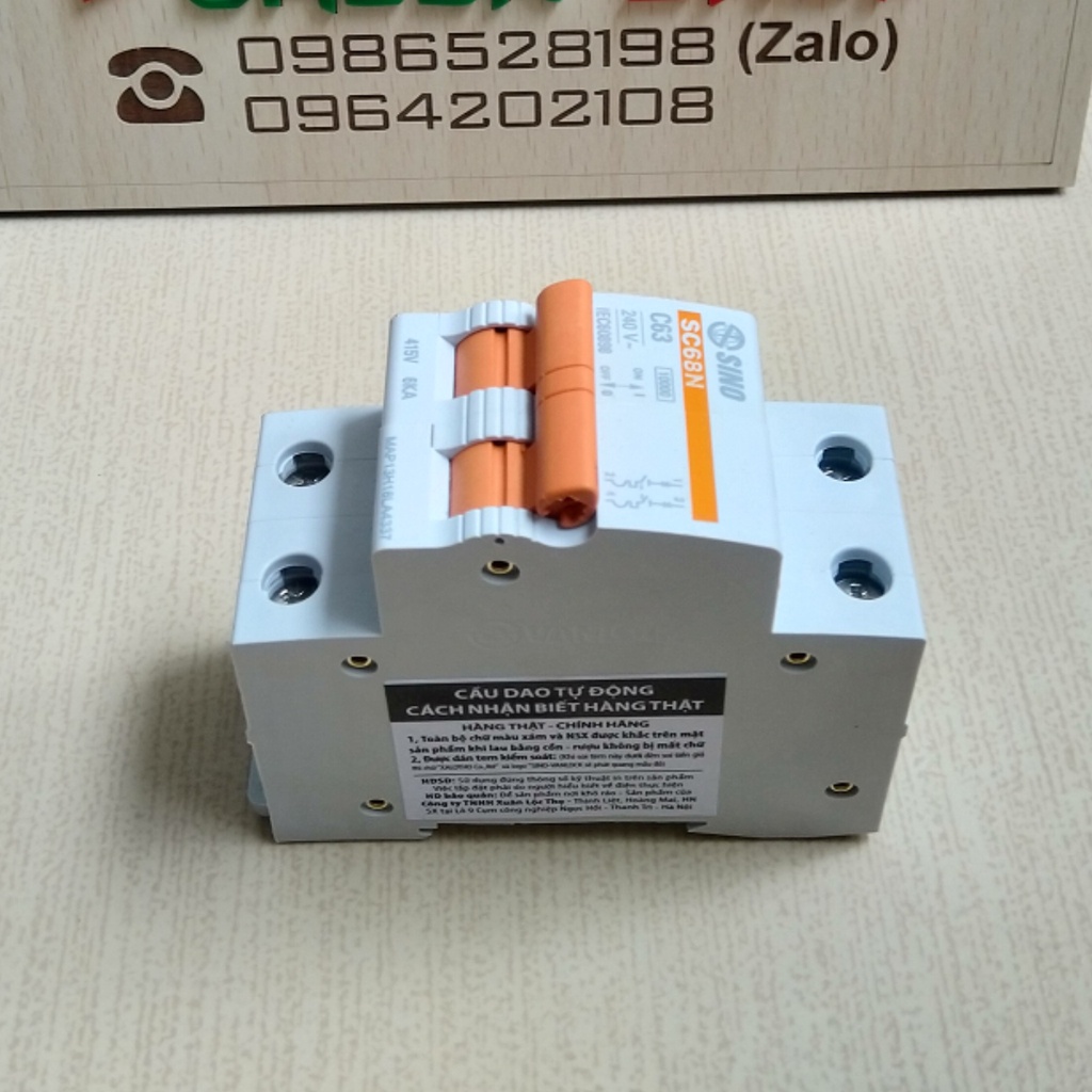 Át MCB SINO 1P 2P 3P chính hãng