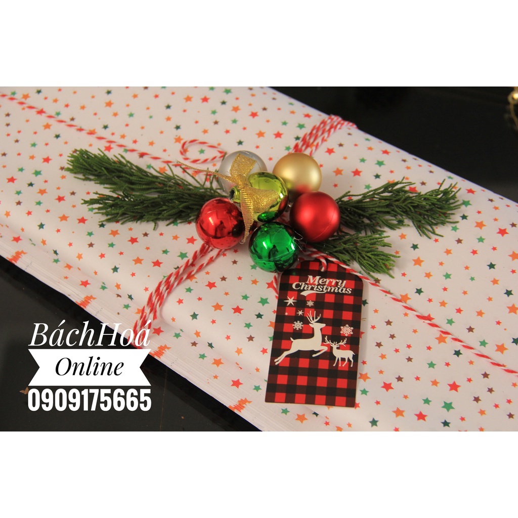 Giấy gói quà Noel-Giáng sinh - giấy gân
