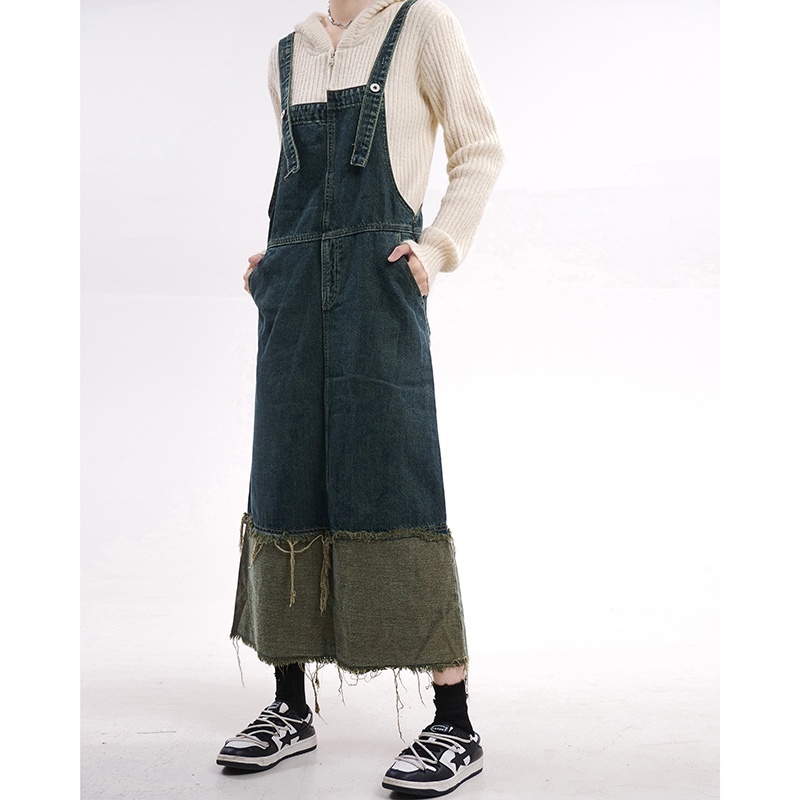 Váy Yếm Jean Dáng Dài Phối 2 Màu Tiểu Thư Mẫu Mới Mùa Đông 𝑩𝒚.𝑪𝒂𝒎𝒄𝒂𝒎 | BigBuy360 - bigbuy360.vn