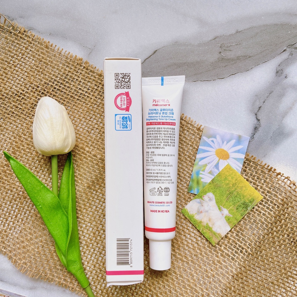 Kem Dưỡng Trắng Da Melasma-X 3D Glutathione Tone Up Cream - 40ml