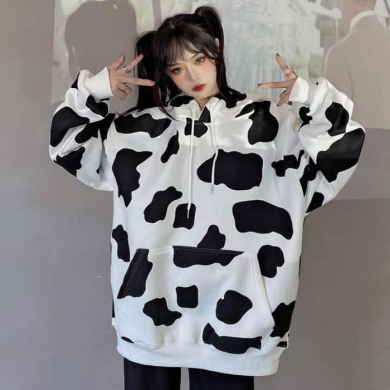 Áo Hoodie Nỉ Bò Sữa Chất Cotton MIKAY FASHION Unisex Basic Nam Nữ Oversize - AKN1MK