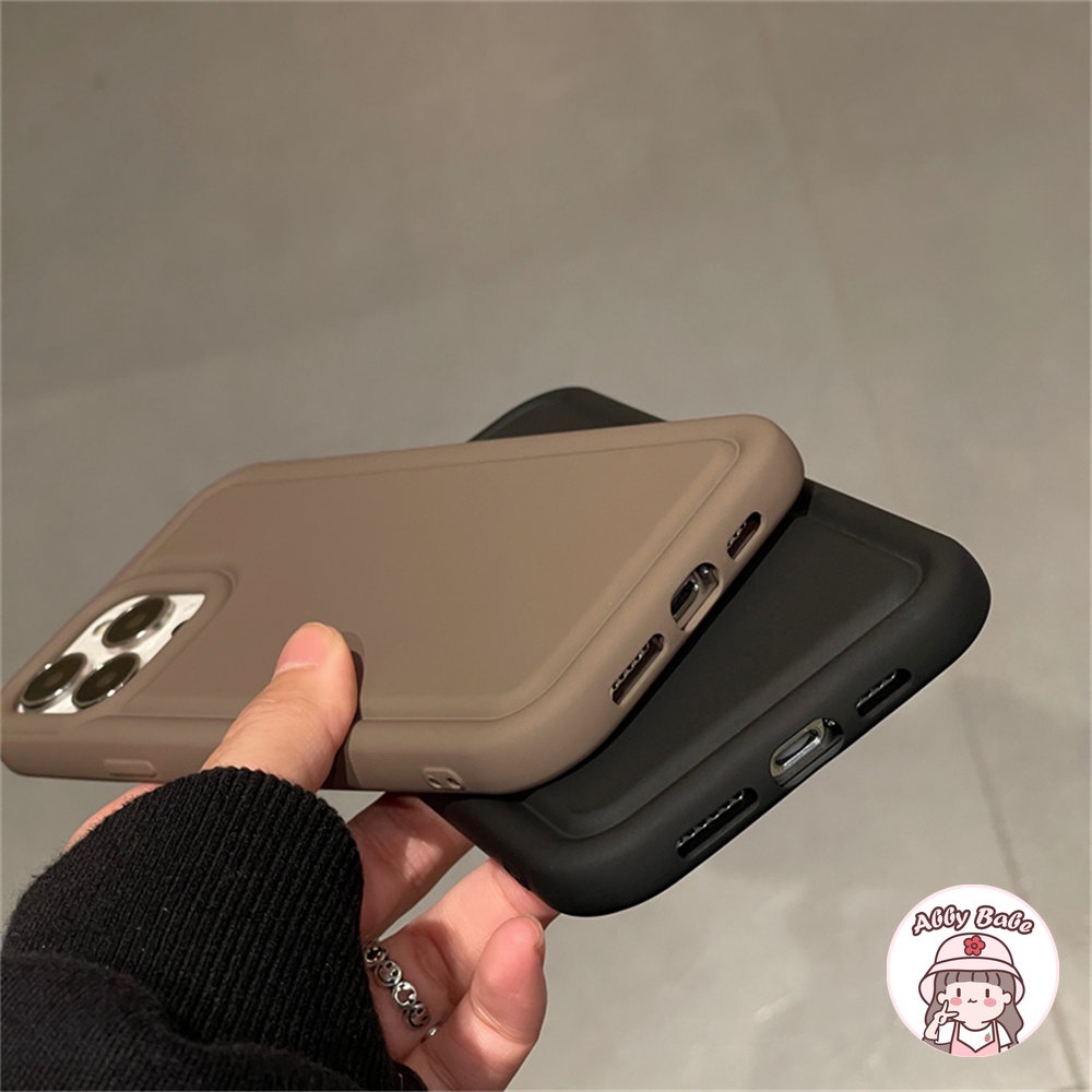 Ốp Điện Thoại Silicon TPU Mềm Nhám Màu Đen Đơn Giản Chống Va Đập Cho IPhone 14 Pro Max 11 7Plus 13 12 11 Pro Max X XS XR