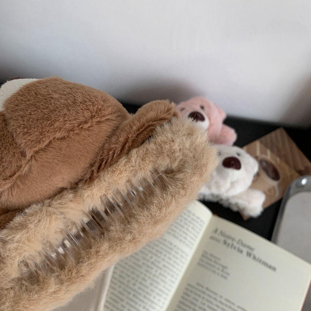 Kẹp Tóc Hình Gấu Bông Hoạt Hình Cỡ Lớn Dễ Thương Cho Nữ 2Lilife