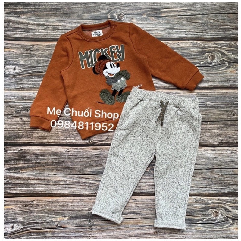 Bộ nỉ Miickey dư xịn cho bé trai, bé gái