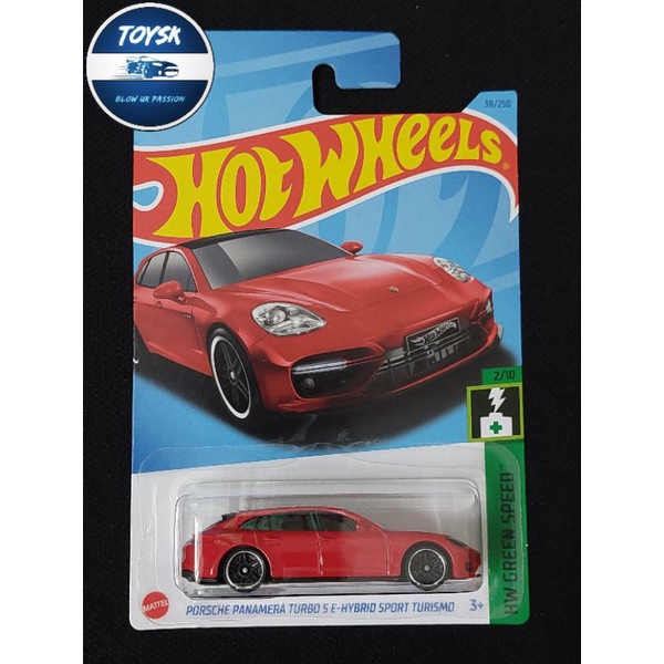 Toysk xe mô hình Hotwheels Porsche Panamera Turbo S E-Hybrid Sport Turismo basic Đỏ tỷ lệ 1:64