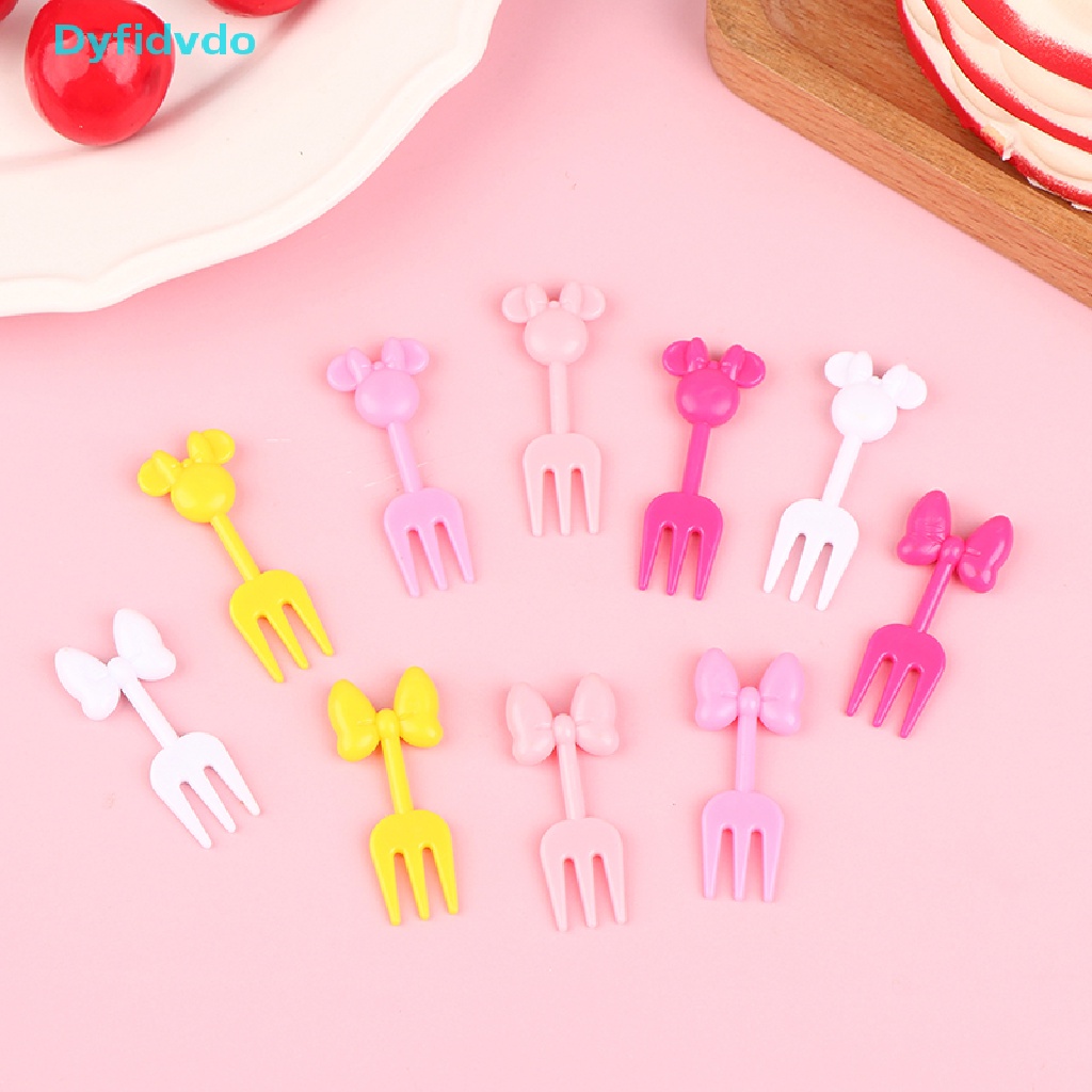 Set 10 Nĩa Ăn Trái Cây / Món Tráng Miệng Có Thể Tái Sử Dụng dvdo