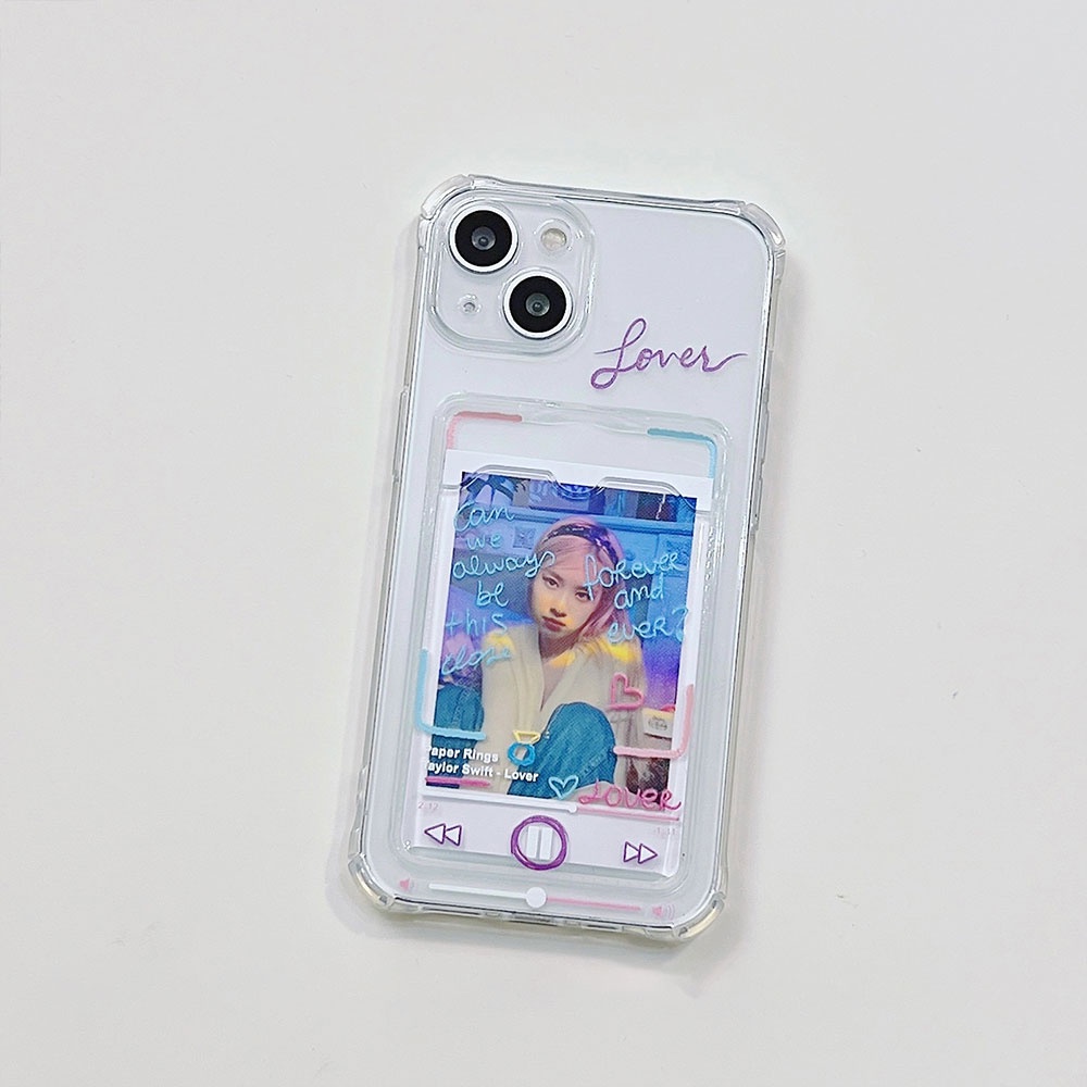 Ốp Điện Thoại TPU Dẻo Họa Tiết Hoạt Hình Phong Cách Graffiti Kèm Ngăn Đựng Thẻ Chống Sốc Cho IPhone 11 12 13 14 Pro Max 14 Plus