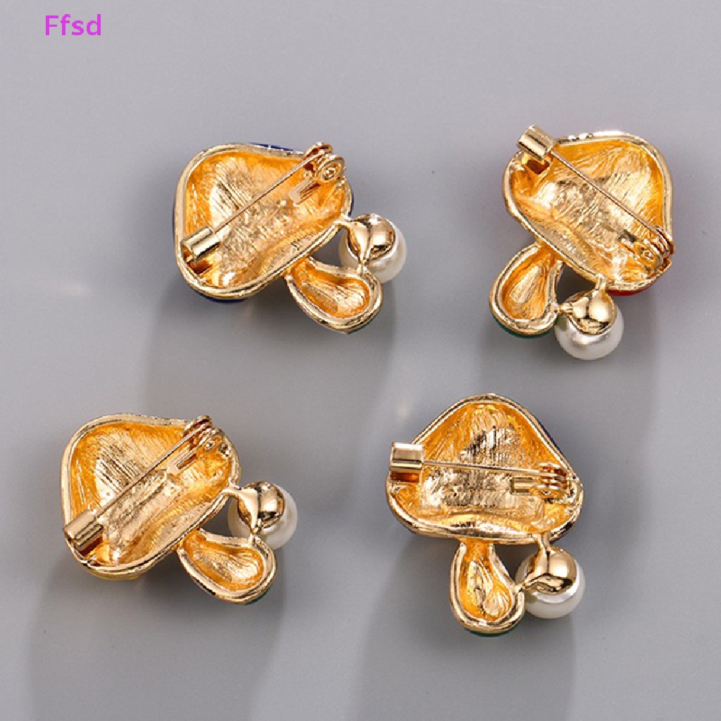 {Ffsd} Ghim Cài Áo Hoạt Hình Cây Nấm Tráng Men Tùy Chỉnh Vui Nhộn Dễ Thương * Bán Chạy