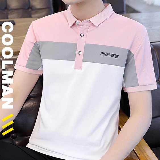 Áo thun polo nam có cổ tay ngắn mẫu đẹp 2023 in chữ STUDIO chất thun cotton 4c thoải mái thoáng mát
