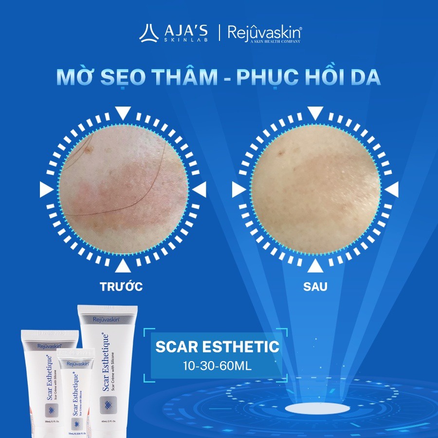 Kem làm mờ sẹo thâm, lấp đầy sẹo rỗ, lõm Scar Esthetique REJUVASKIN - AJA'S SKINLAB