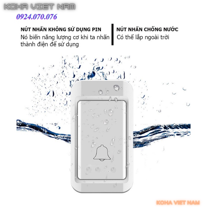 Chuông cửa cao cấp không dùng pin -Nhiều phân loại