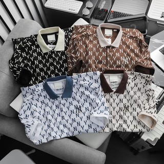 Áo polo M.L.B in full hoạ tiết Monogram xịn