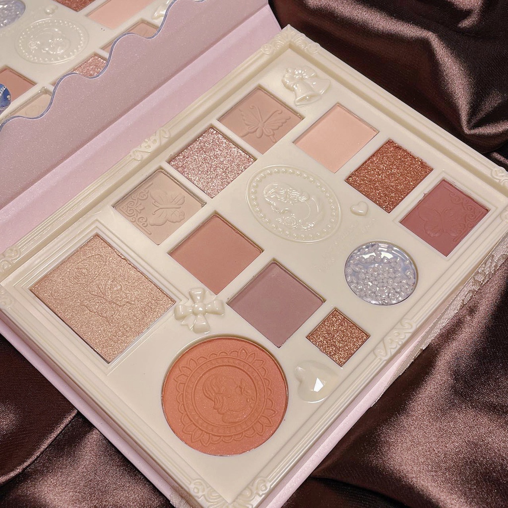Bảng phấn mắt kèm má hồng 12 ô Dikalu K'apeine tiểu thư lovelyhouse PMAKAPEINE12