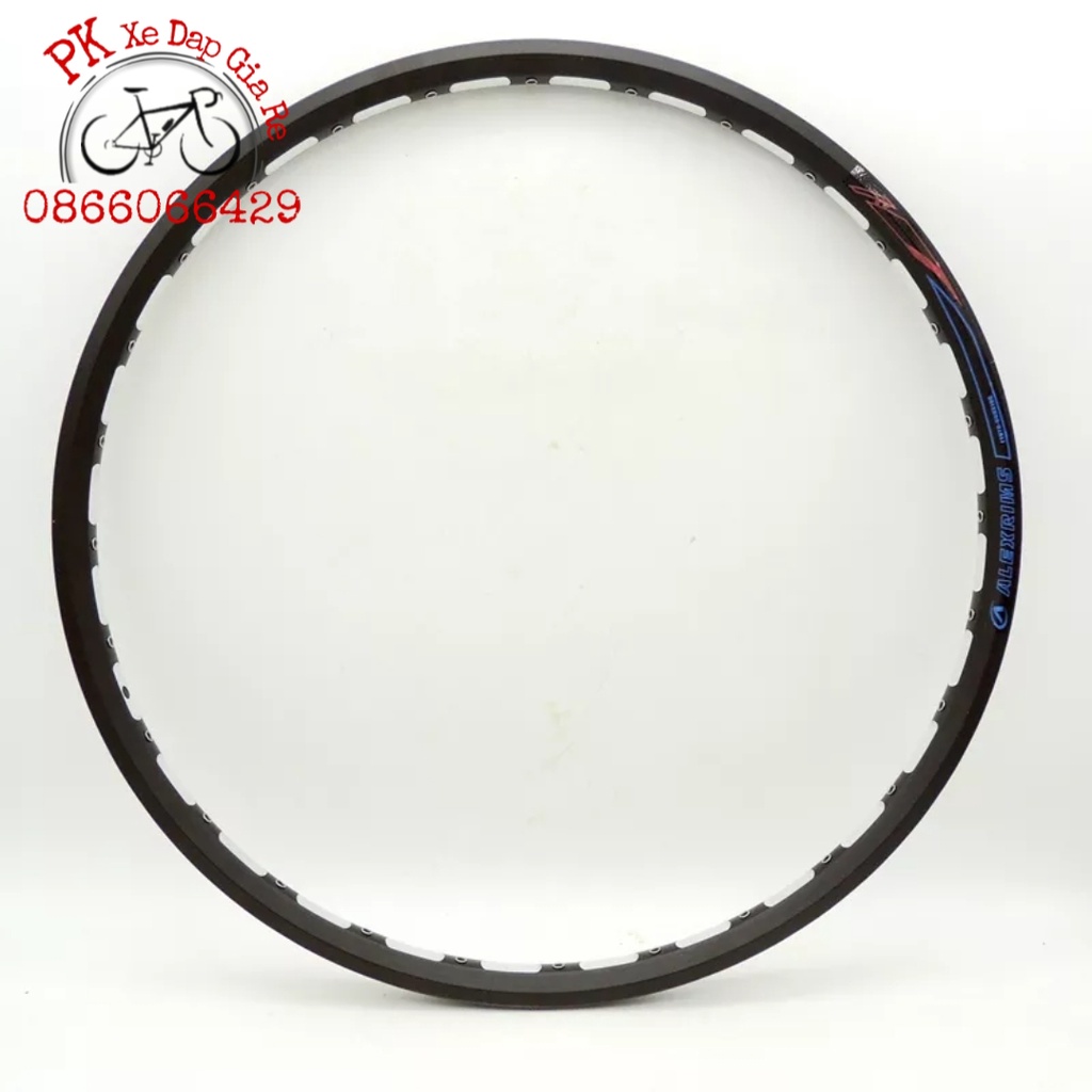 Vành nhôm xe đạp MTB 27.5 inch 28 lỗ cao cấp, Vành nhôm 2 lớp Alexrims lỗ căm có khuyên đồng, Vành xe đạp 27.5inch 28 lỗ