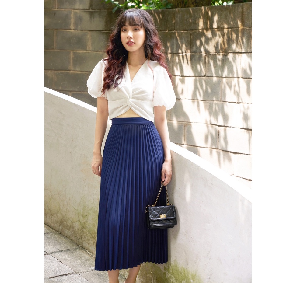 OLV - Chân váy Navy Pleat Timeless Skirt