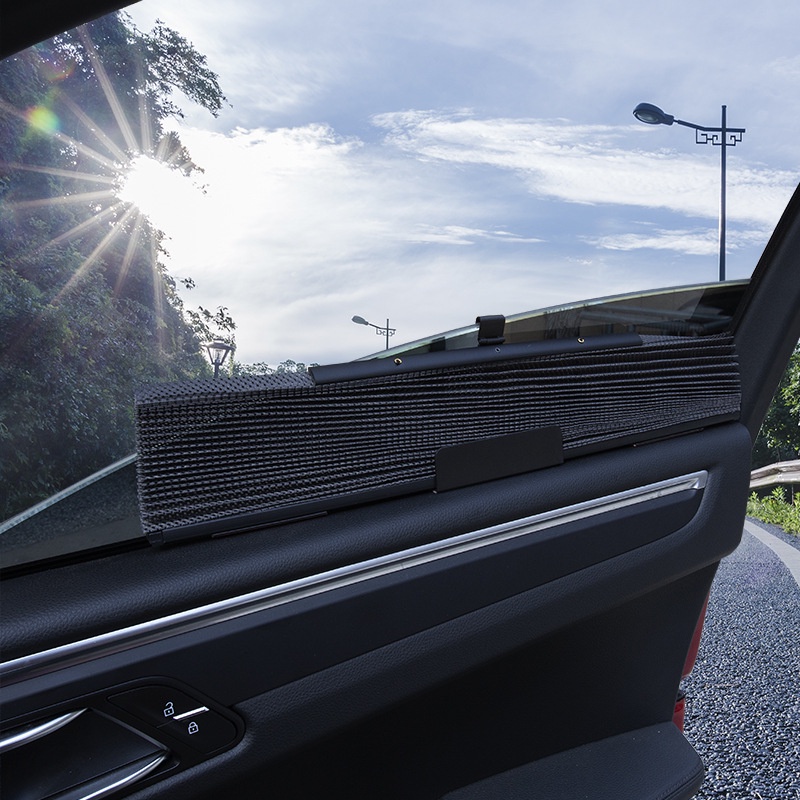 Bộ 4 rèm che nắng thông minh trên xe hơi, tự động lên xuống theo kính - LAKADO