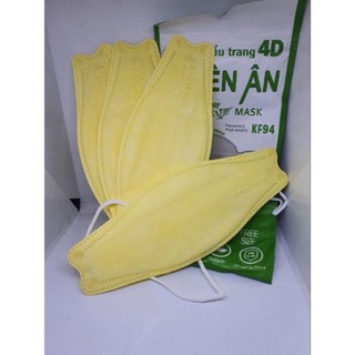 Khẩu trang y tế 4d mask kf94 màu vàng