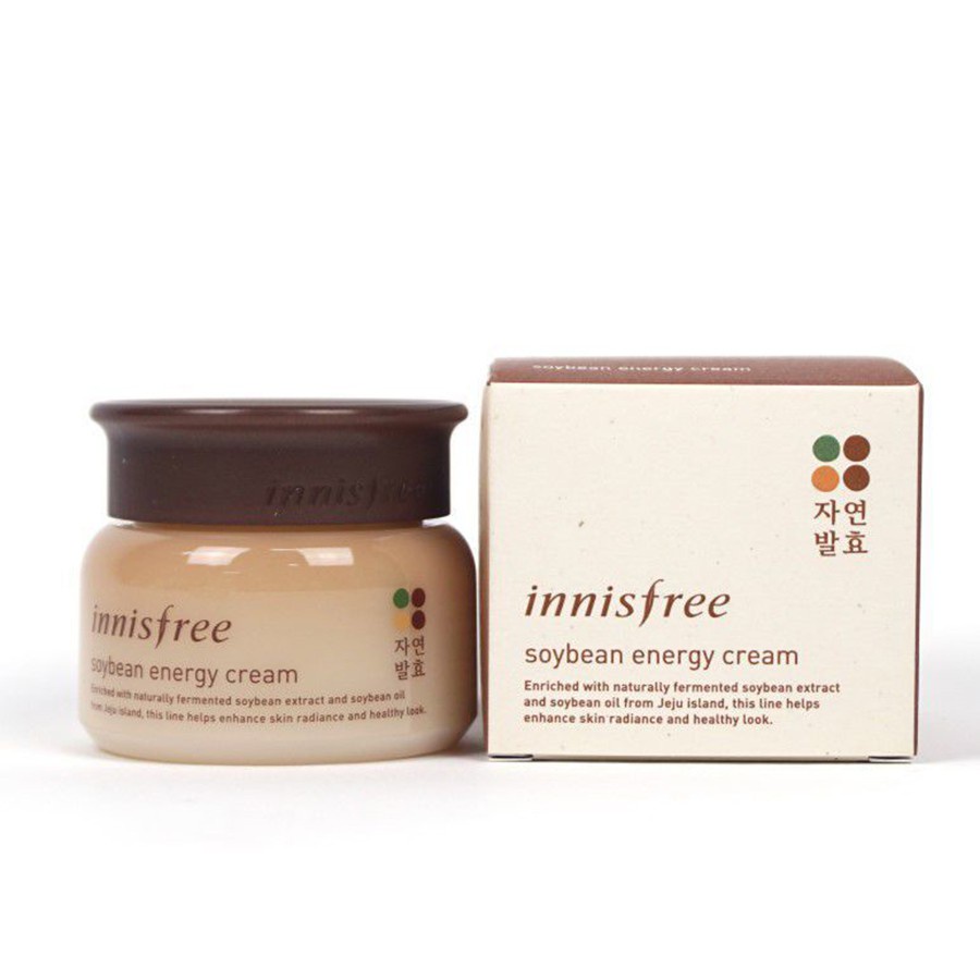 Kem Dưỡng Sáng Da Và Chống Lão Hóa Chiết Xuất Từ Đậu Nành Innisfree Soybean Energy Cream 50ml