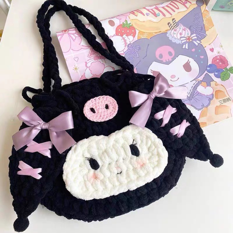 DIY Gói Nguyên Liệu Móc Túi Lợn Kuromi250000- Quà Tặng Handmade Tự Làm Móc Treo Chìa Khoá [Có hướng dẫn]