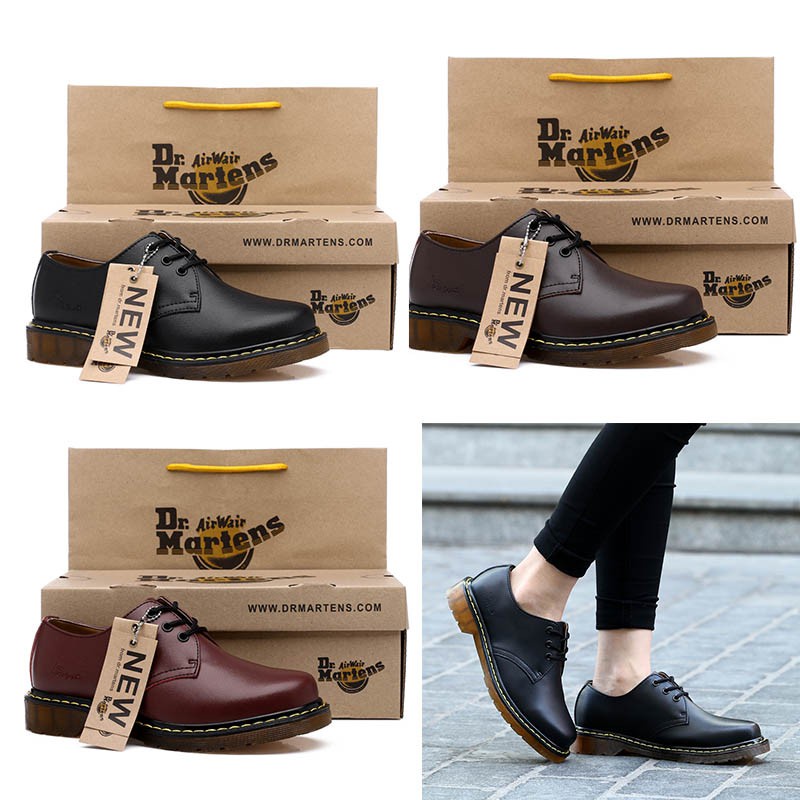 Ready stockmen new england dr.martens martin shoes giày dụng cụ bằng da thật crusty couple formal shoes 1461 / *#cowboy