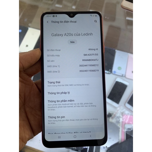 Điện thoại samsung A20s đẹp 98-99%