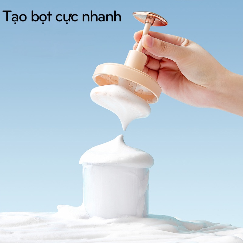 Cốc Tạo Bọt Sữa Rửa Mặt Nút Nhấn Tự Động, Đồ Tạo Bọt Xà Phòng Nhà Tắm - PTDC0003