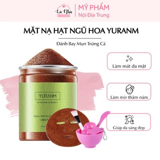 Mặt nạ hạt ngũ hoa tảo biển nguyên chất YURANM hạt đình lịch dưỡng da, cân bằng, cấp nước ,giảm mụn se khít lỗ chân lông