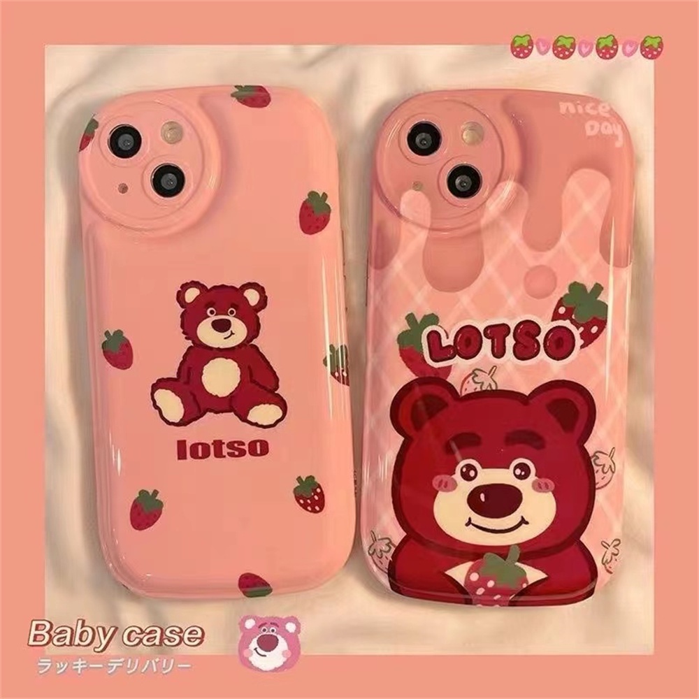 Ốp Điện Thoại TPU Mềm Chống Sốc Hình Gấu Ăn Kem Cho IPhone 14 Pro Max 11 7Plus 13 12 11 Pro Max X XS XR