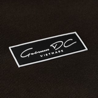 Grimm DC Vietmade box logo Hoodie (nỉ chân cua) // Dark Brown