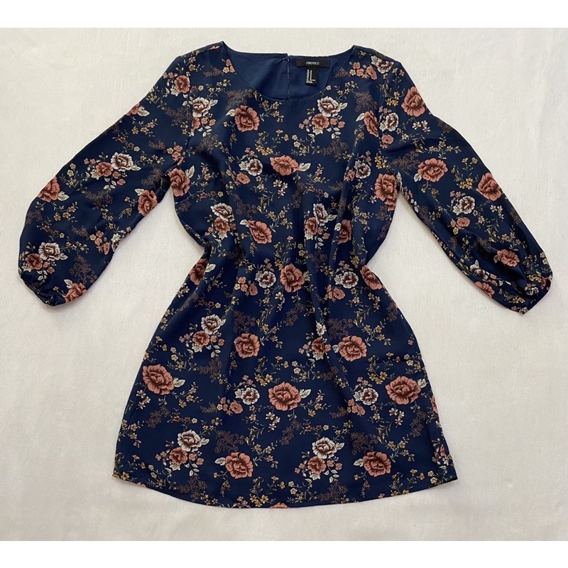 (D1016) Đầm hoa dáng suông vải voan xuất khẩu (Size S, M, L) - Thanh lý vnxk