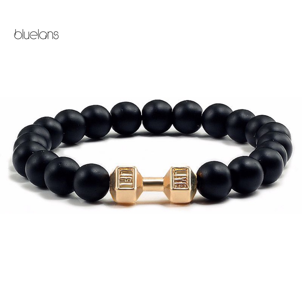 Vòng Tay Chuỗi Hạt Đá Màu Nhám Thời Trang Cho Nam