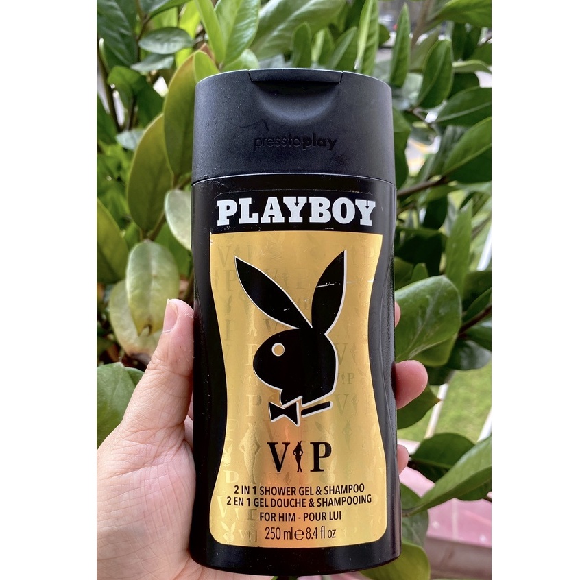 Dầu tắm gội nam Play boy Vip 2in1, hương thơm nam tính, hàng nội địa Đức, Eumarket.