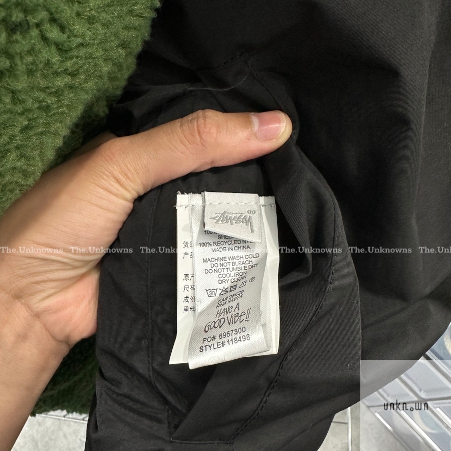 [Mirror Quaility]-Áo Khoác Stussy 8 Ball Sherpa Reversible Natural/Green,Áo Khoác Lông Cừu 2 mặt Stussy cao cấp