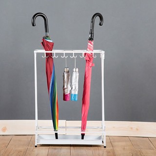 Giá Để Đồ Dù Sắt Có Khay Nhỏ Giọt 10 Lỗ 8 Móc Giá Treo Ô Cho Gia Đình Sảnh Khách Sạn 【MOMYKEEP】