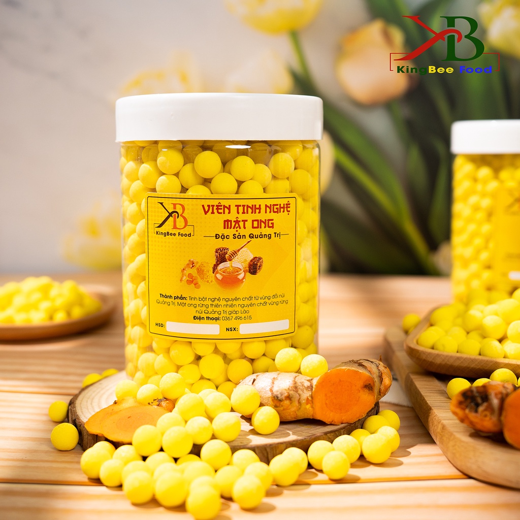 Viên Tinh Nghệ Mật Ong 500g - Nguyên Chất xuất xứ Quảng Trị