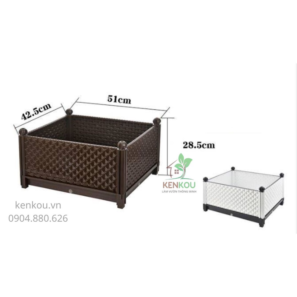 Chậu ghép trồng cây Nhật - Việt KENKOU chậu thông minh, trồng rau, hoa, cây cảnh tại nhà