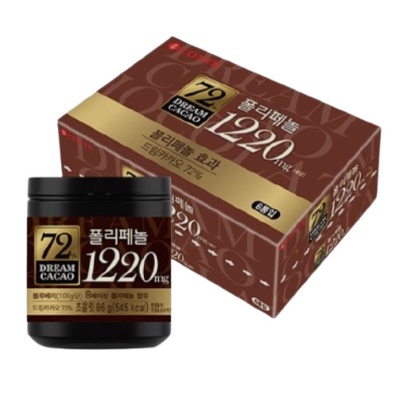Kẹo chocolate LOTTE Dream Cacao 72% 82% 56% Dark Polyphenol Hàn Quốc