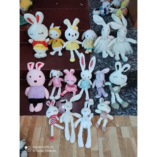 Gấu bông thỏ giáo ngẫu nhiên size trung 30-40cm