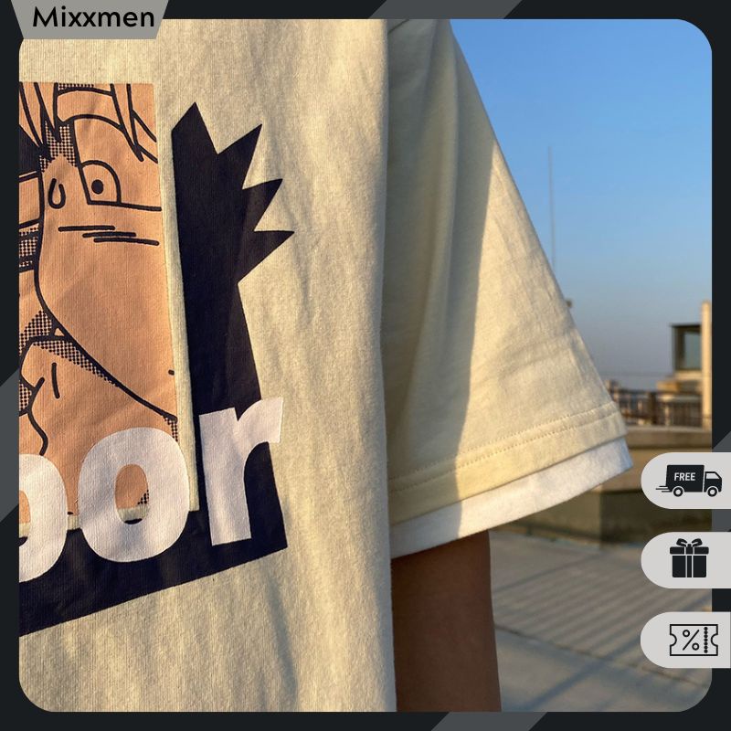 Áo Thun Nam Ngắn Tay Form Rộng In Họa Tiết Thời Trang Mixxmen TOP NAM 257V3
