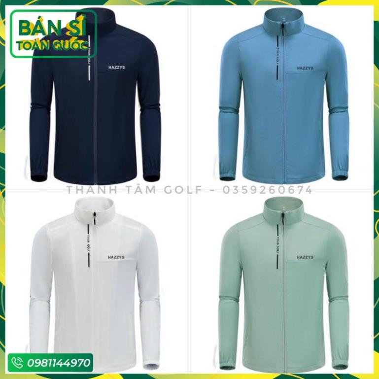 Áo Gió Golf Hazzys Nam- Áo Golf Nam Chất Liệu Gió 2 Lớp Ship Hỏa Tốc