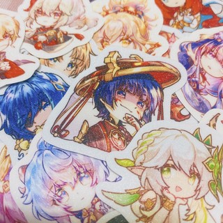 Hình dán/sticker Genshin Impact chibi artist CloudCrow