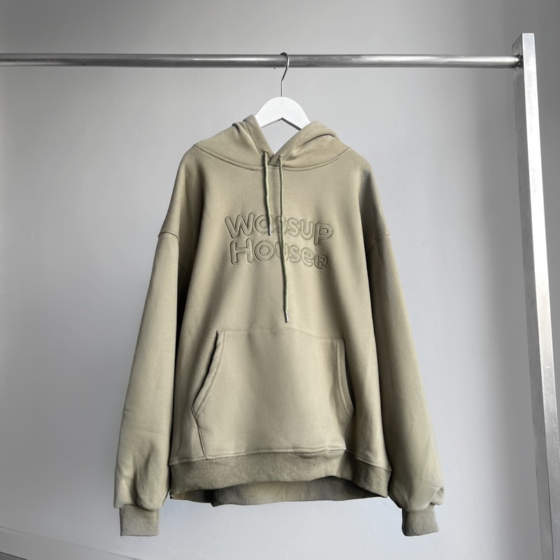 Áo hoodie unisex  WASSUP HOUSE cao cấp AN5082 by COCCACH