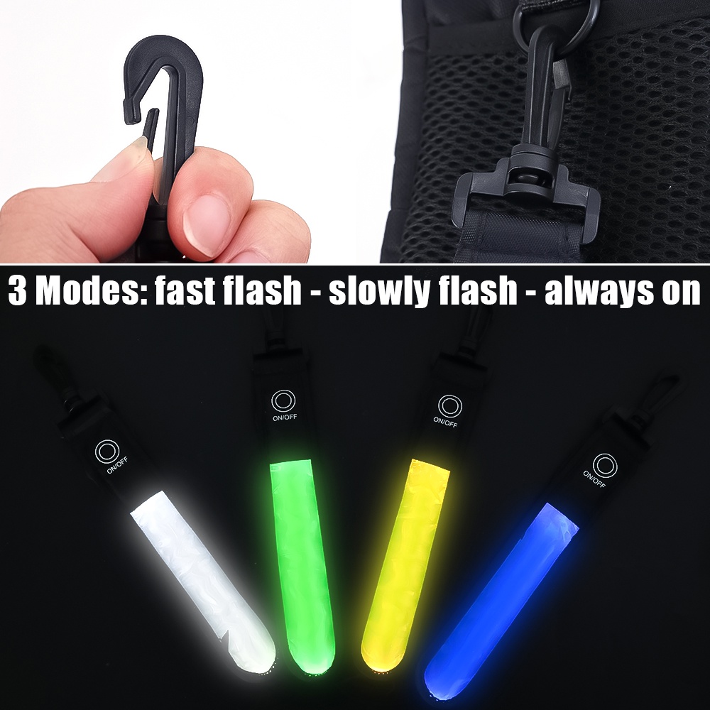 Ba Lô Có Đèn LED 3 Chế Độ Kèm Móc Tiện Dụng Cho Xe Đạp Leo Núi