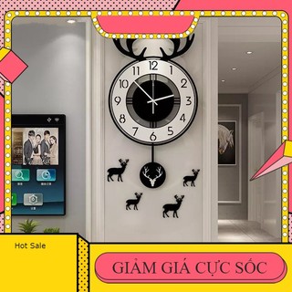 Đồng hồ treo tường quả lắc CL008 - sang trọng và tinh tế - Kích Thước: 30x54, 40x72cm