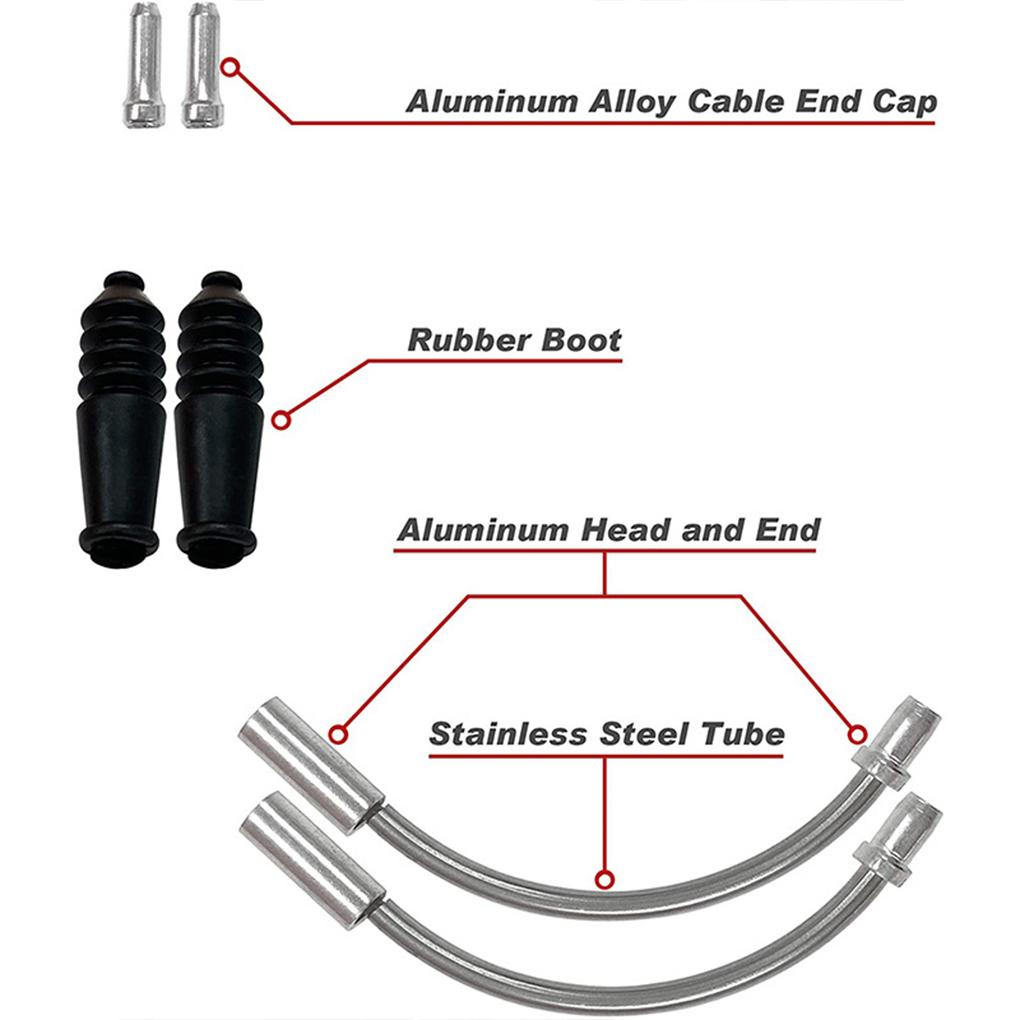 [MAPD] Ống Cao Su Dẫn Dây Phanh Xe Đạp Hình Chữ V Nhỏ Gọn Bảo Trì Chuyên Nghiệp