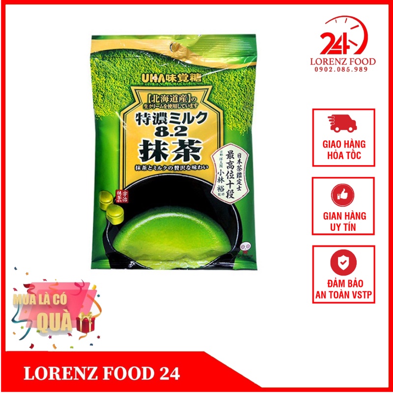 Kẹo Matcha Trà Xanh UHA Nhật Bản