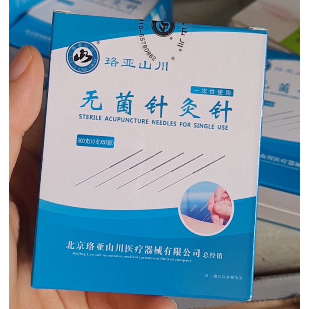 Kim châm cứu Lạc Á - Hộp 500 kim - Đóng túi - Siêu rẻ - Sắc bén