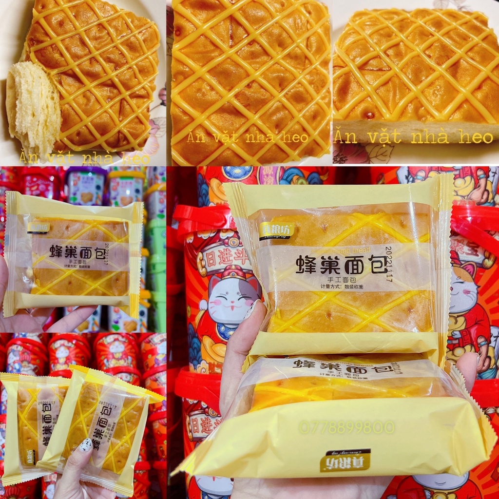 1 cái bánh mì vuông sốt phô mai mật ong zhenliangfang