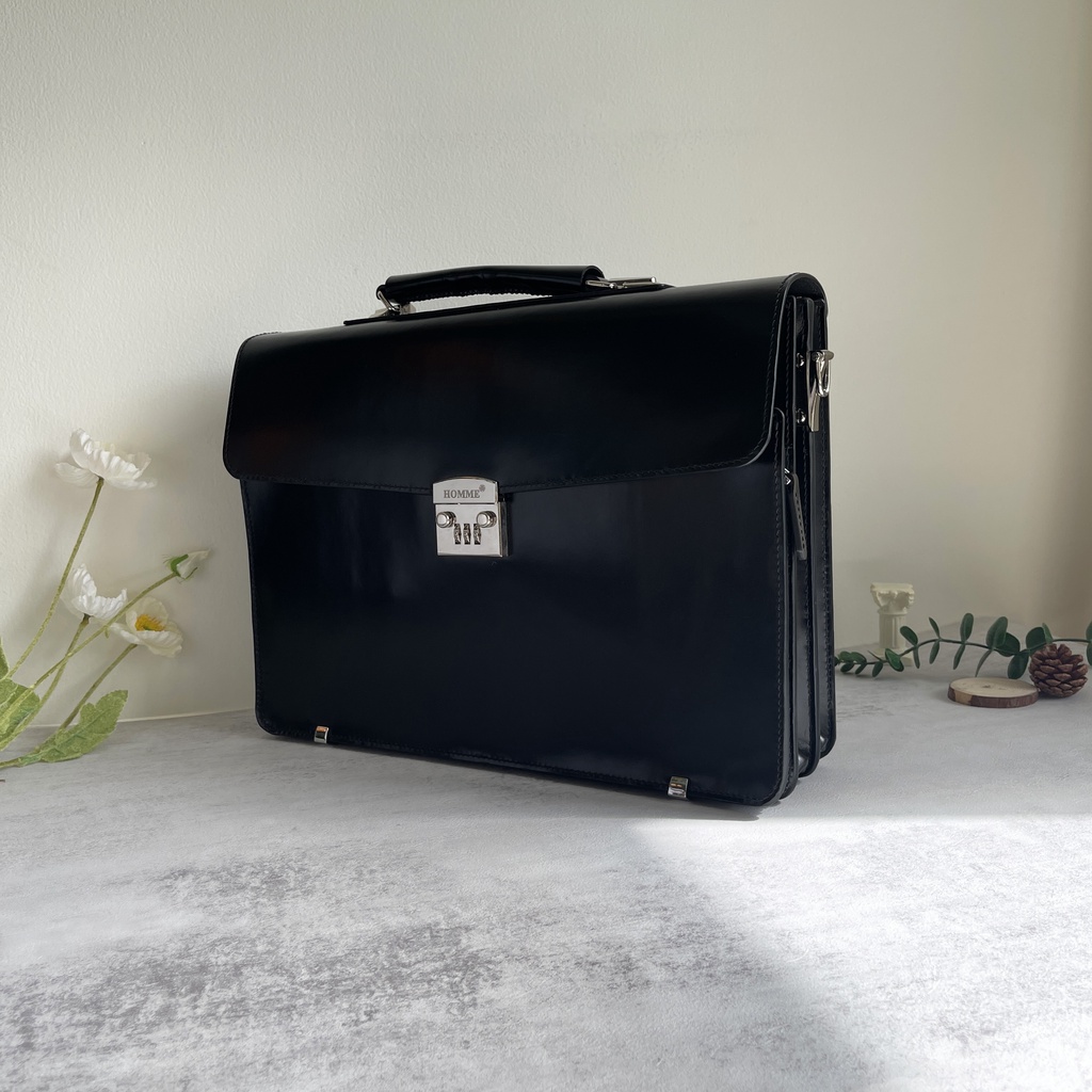 Cặp da Homme La Spezia -  Handcrafted Leather Briefcase