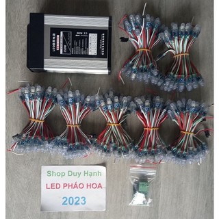 Bộ đèn led pháo hoa 25 tia mạch wifi có loa